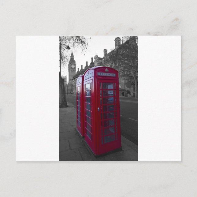 London Red Telephone box Postcard (Front)