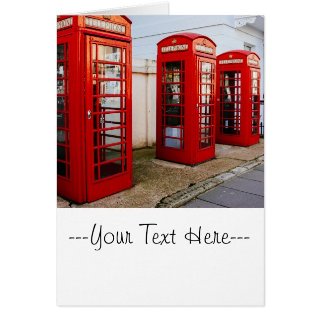 London Red Telephone Boxes, Photograph (Front)