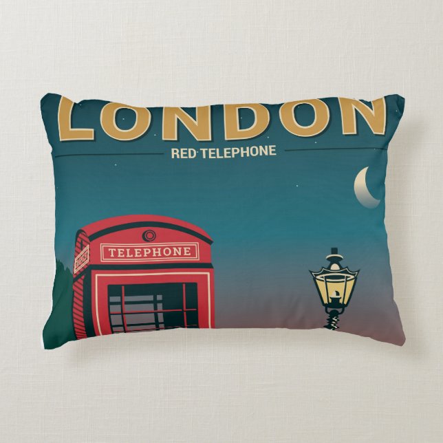 London Red Telephone Decorative Cushion (Front)