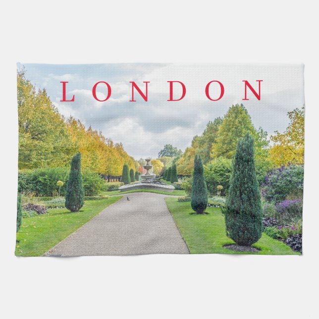 London Regent's Park tea towel (Horizontal)