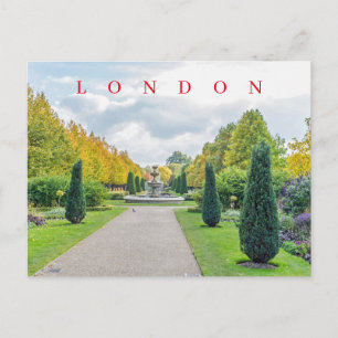 London Regent's Park view postcard