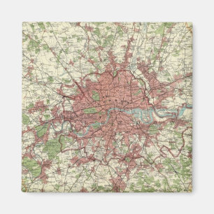 London Region Map Magnet