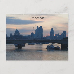 London - River Thames Holiday Postcard