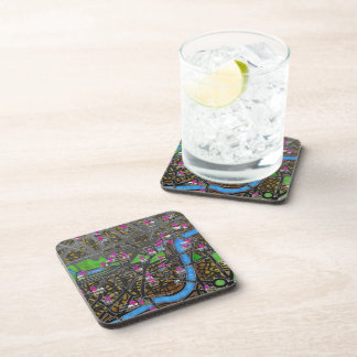 London Road Map Coaster