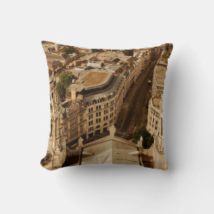 London rooftop view panorama with urban architectu cushion
