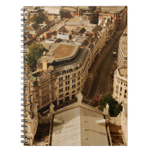 London rooftop view panorama with urban architectu notebook