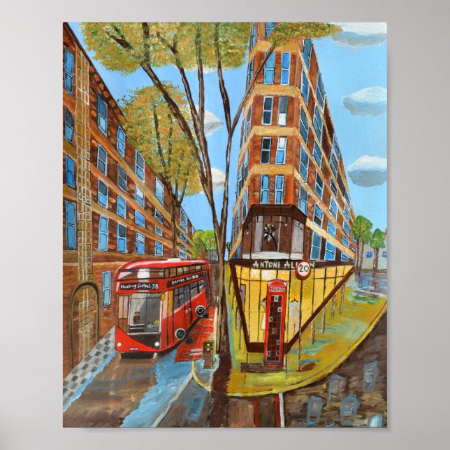 London Rosebery Avenue Poster (Front)