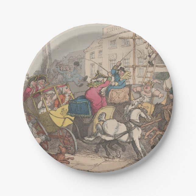 London - Round Paper Plates (Front)