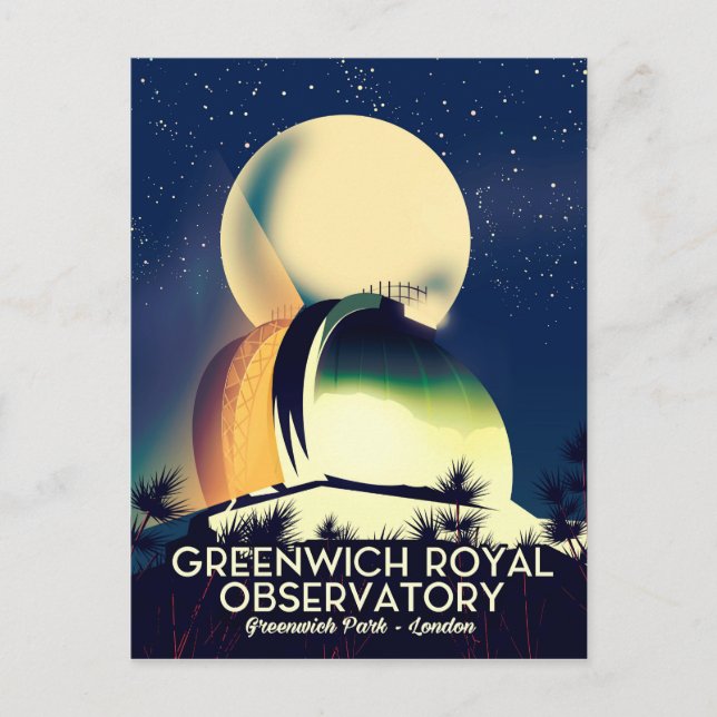 London Royal Observatory Greenwich Postcard (Front)