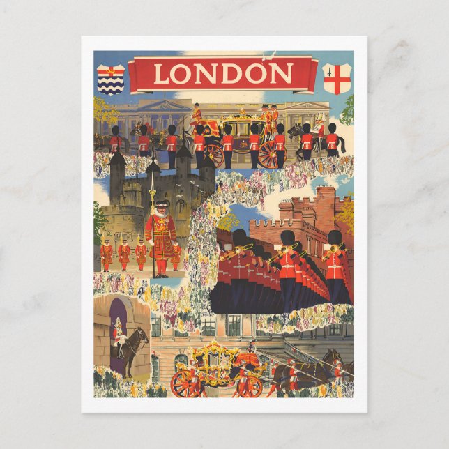 London Sightseeing - UK Postcard (Front)