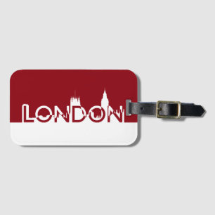 London silhouette luggage tag