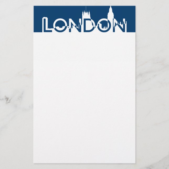 London silhouette stationery (Front)