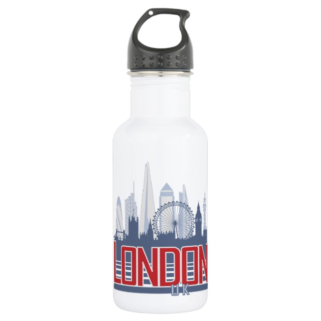 London Skyline 532 Ml Water Bottle (Front)