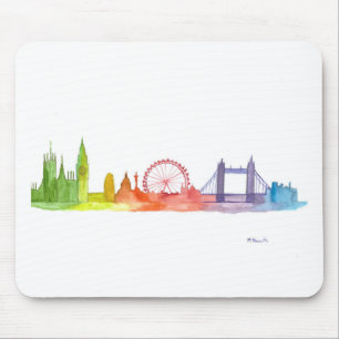 London skyline abstract art print mouse mat