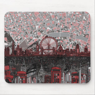 london skyline abstract mouse mat
