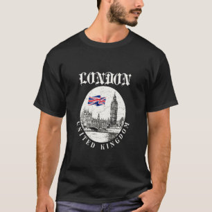 London Skyline Big Ben Westminster Palace England T-Shirt