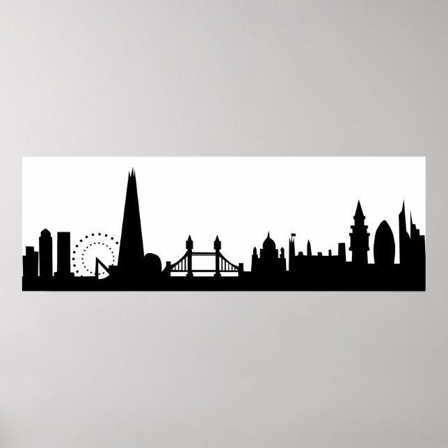 london skyline deco poster (Front)