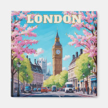London Skyline Fridge Magnet – Iconic UK Souvenir
