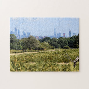 London Skyline from Richmond Park - 11x14 inch Jigsaw Puzzle