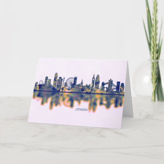 London Skyline Holiday Card (Front)