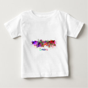 London skyline in watercolor baby T-Shirt