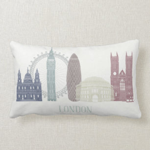 London Skyline Lumbar Cushion
