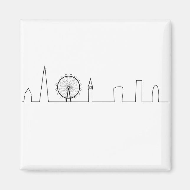 London Skyline Magnet (Front)