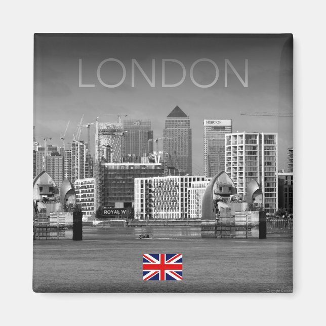 London Skyline Magnet (Front)