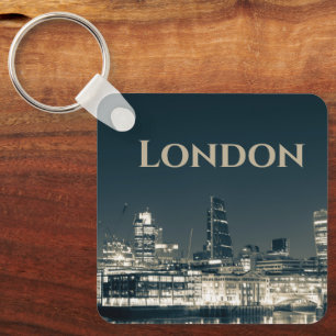 London Skyline Panorama Urban Souvenir Gift Luggag Key Ring