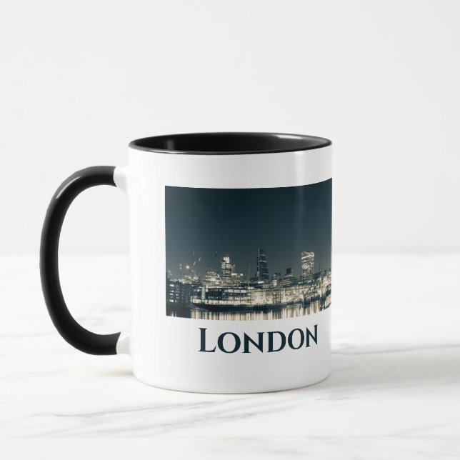 London Skyline Panorama Urban Souvenir Gift Mug (Left)