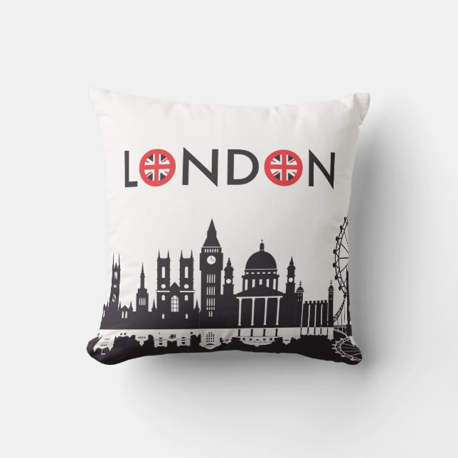 London Skyline Pillow (Front)