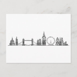 London Skyline Postcard