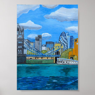 London skyline poster