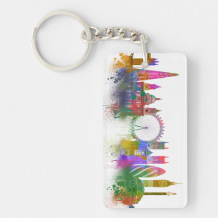 London Skyline - Rainbow Key Ring