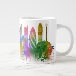 London Skyline - Rainbow Large Coffee Mug