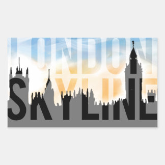LONDON skyline Rectangular Sticker