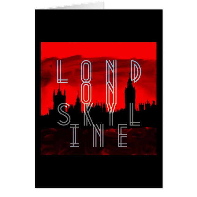 London skyline red black (Front)