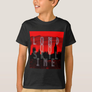 London skyline red black T-Shirt
