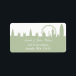 London Skyline Sage address label<br><div class="desc">London Skyline Sage address labels. Matching products also available.</div>