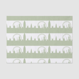 London Skyline Sage tissues paper