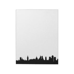 London skyline silhouette cityscape notepad