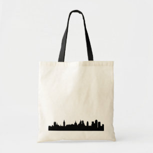 London skyline silhouette cityscape tote bag