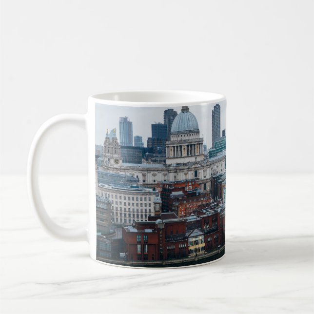 London Skyline: St. Paul's Aerial View Coffee Mug (Left)