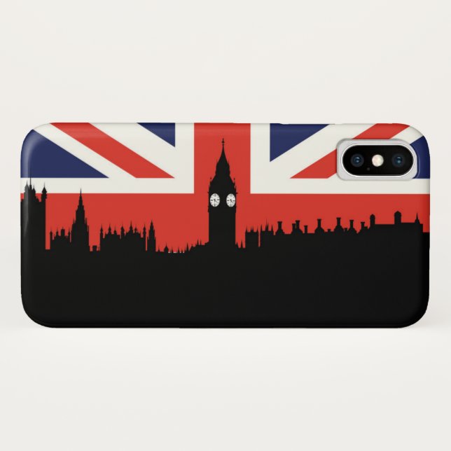 London Skyline | The British Flag Case-Mate iPhone Case (Back (Horizontal))