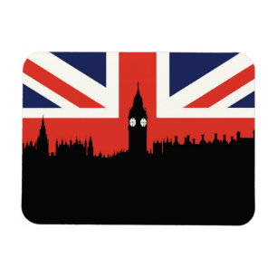 London Skyline The British Flag Magnet
