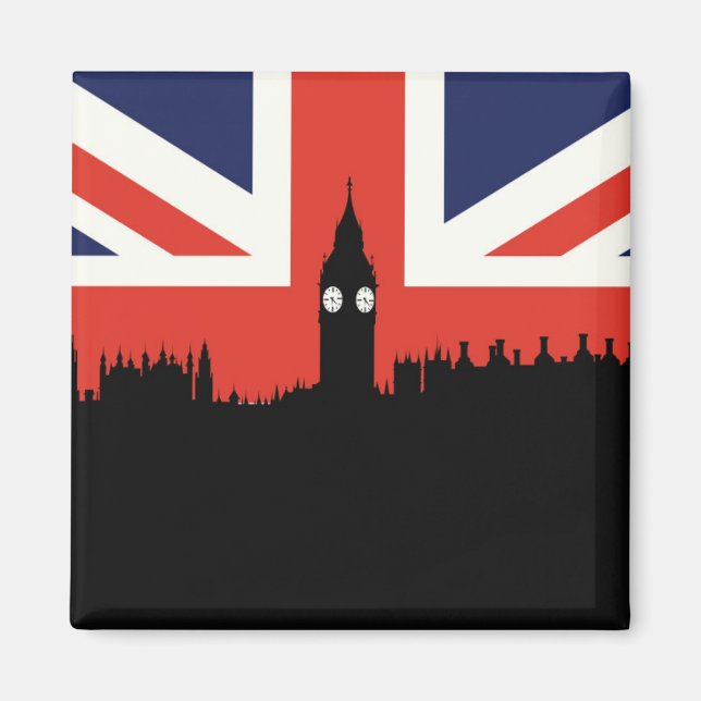 London Skyline | The British Flag Magnet (Front)
