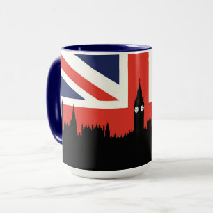 London Skyline   The British Flag Mug