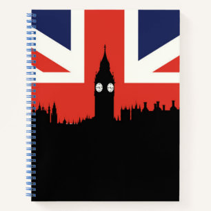 London Skyline   The British Flag Notebook