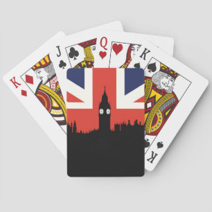 London Skyline The British Flag Playing Cards
