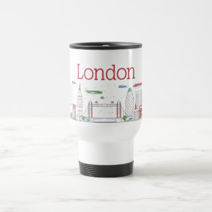 London Skyline Travel Mug